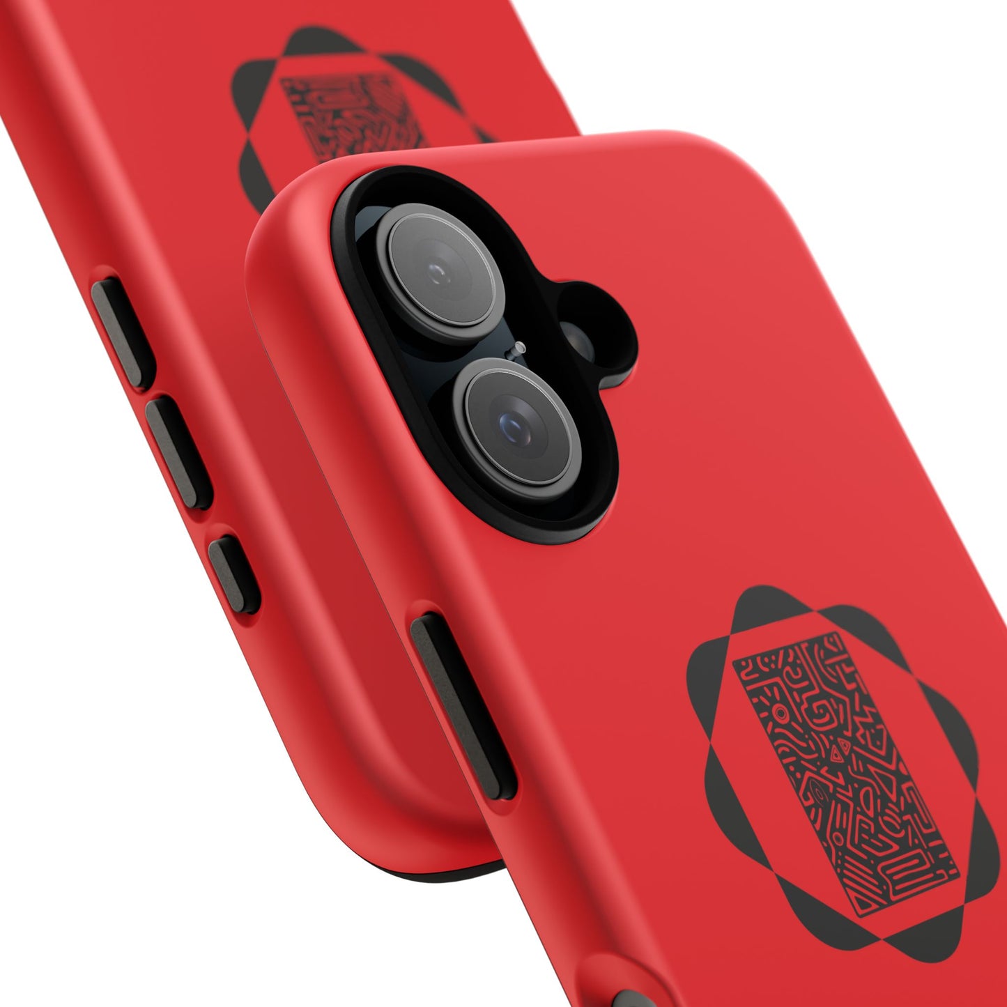 Tough Cases Phone Case, Bold Red Design, Unique Gift for Tech Lovers, Customize for Birthdays, Holidays, Everyday Use