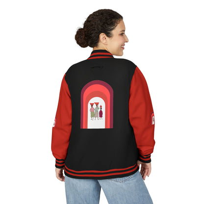 Dinkgwana - Unisex Letterman Jacket with Retro Design, Trendy Outerwear, Perfect for College, Parties, Gift Idea, Sports Events, Casual Wear