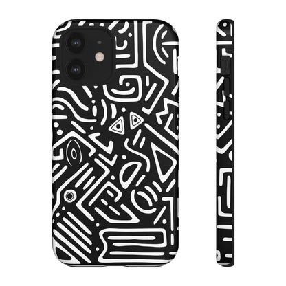 Stylish Phone Case, Abstract Design, Tough Cell Phone Cover, Modern Smartphone Protector, Gift for Tech Lovers, Unique Accessories