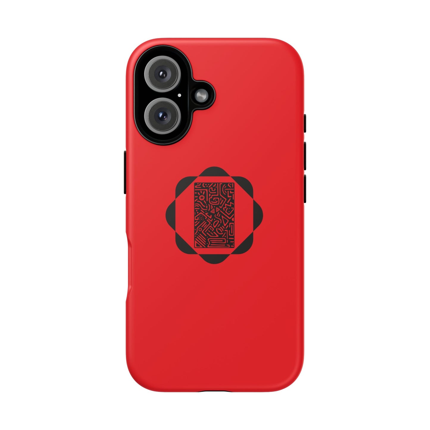Tough Cases Phone Case, Bold Red Design, Unique Gift for Tech Lovers, Customize for Birthdays, Holidays, Everyday Use