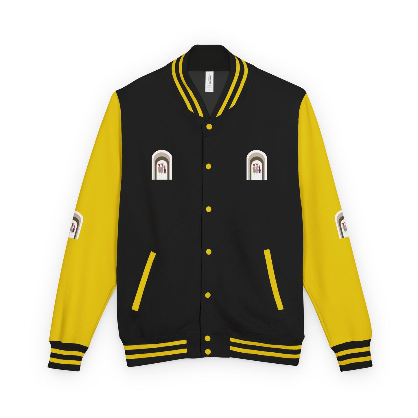 Dinkgwana - Stylish Unisex Letterman Jacket, Vintage Style Outerwear, Casual Everyday Jacket, Gift for Friends, Sports and Weekend Style