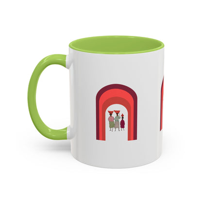Colorful Tribal Accent Coffee Mug - Unique Art Design for Nightly Relaxation