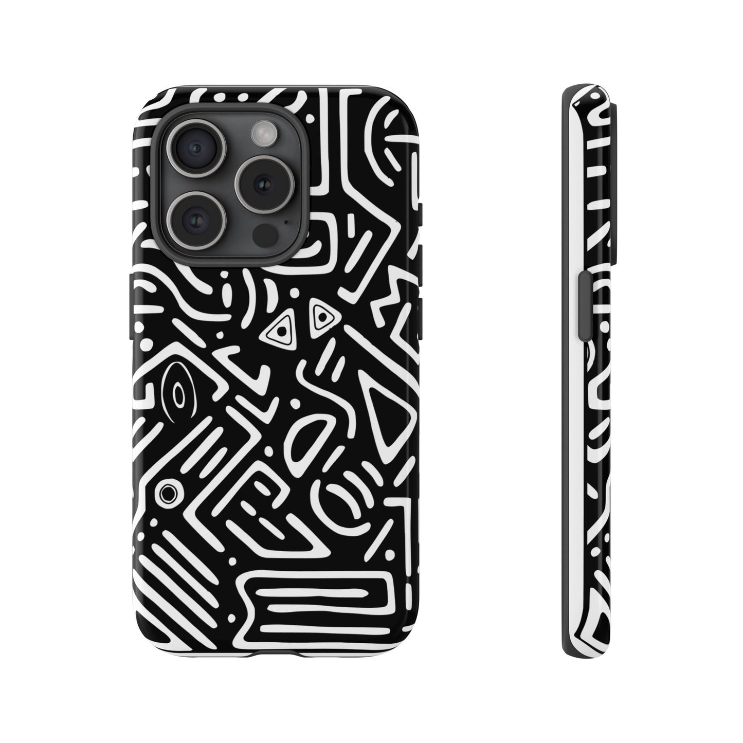 Stylish Phone Case, Abstract Design, Tough Cell Phone Cover, Modern Smartphone Protector, Gift for Tech Lovers, Unique Accessories