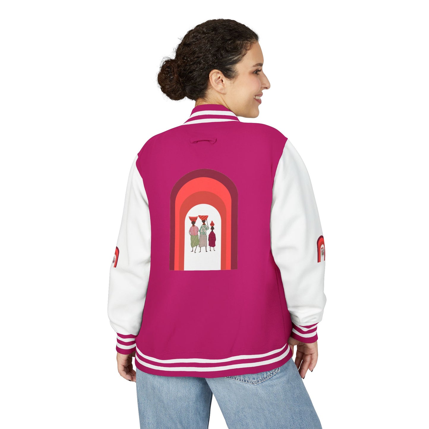 Dinkgwana - Unisex Letterman Jacket with Retro Design, Trendy Outerwear, Perfect for College, Parties, Gift Idea, Sports Events, Casual Wear