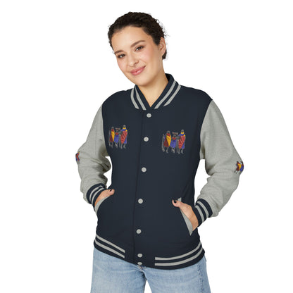 Ngwetsi - Unisex Letterman Jacket with Colorful Parrots Design, Trendy Outerwear, Casual Style, Gift for Animal Lovers, Comfortable and [...]