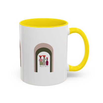 Dinkgwana Accent Coffee Mug - Modern Art Design for Home or Office