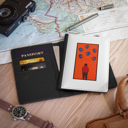 Gossipmonger - Travel Passport Cover - Adventure Awaits, Travel Accessory, Gift for Travelers, Vacation Essential, Wanderlust Design