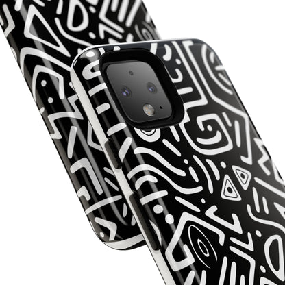 Stylish Phone Case, Abstract Design, Tough Cell Phone Cover, Modern Smartphone Protector, Gift for Tech Lovers, Unique Accessories