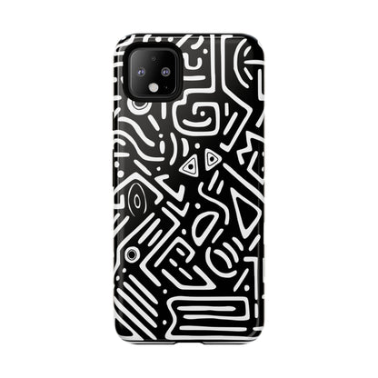 Stylish Phone Case, Abstract Design, Tough Cell Phone Cover, Modern Smartphone Protector, Gift for Tech Lovers, Unique Accessories