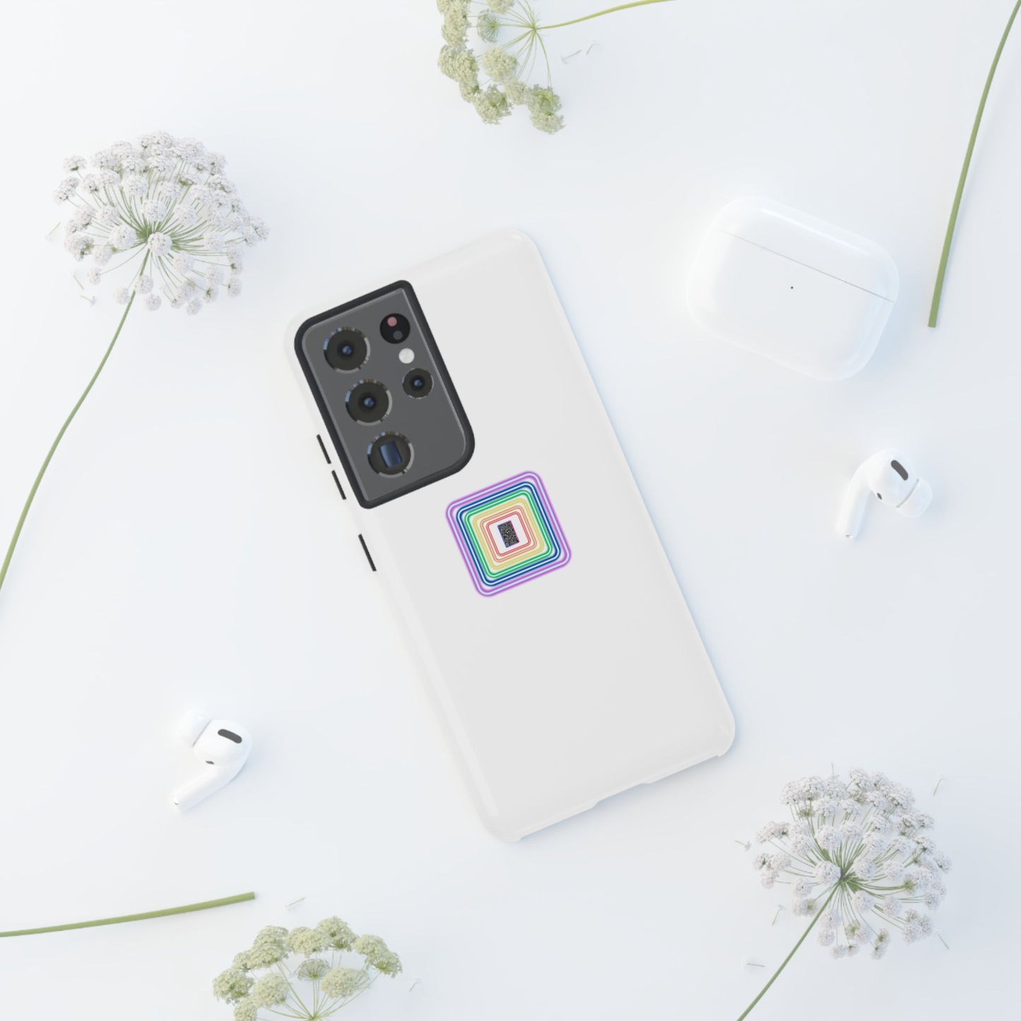 Colorful Geometric Phone Case for Tough Cases, Fun Phone Accessory, Unique Gift, Trendy Tech, Phone Protection