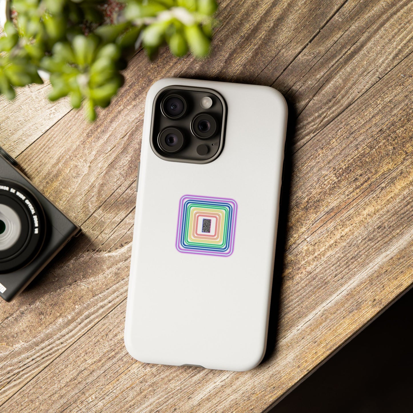 Colorful Geometric Phone Case for Tough Cases, Fun Phone Accessory, Unique Gift, Trendy Tech, Phone Protection