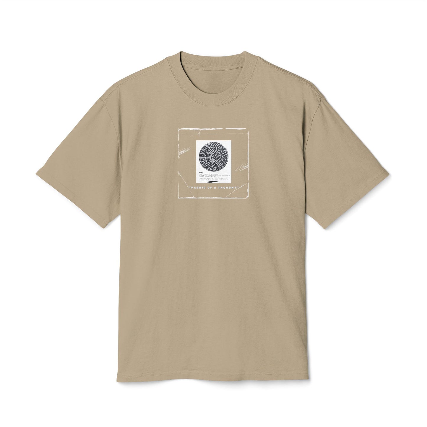 Fabric Of A Thought - Unisex Heavy Faded Tee | Relaxed Casual Style | Perfect for Everyday Wear, Gifting, Festivals, Summer Outings, Lounge Wear