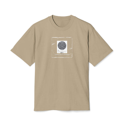 Fabric Of A Thought - Unisex Heavy Faded Tee | Relaxed Casual Style | Perfect for Everyday Wear, Gifting, Festivals, Summer Outings, Lounge Wear