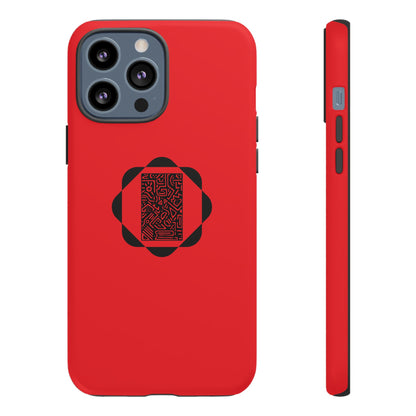 Tough Cases Phone Case, Bold Red Design, Unique Gift for Tech Lovers, Customize for Birthdays, Holidays, Everyday Use