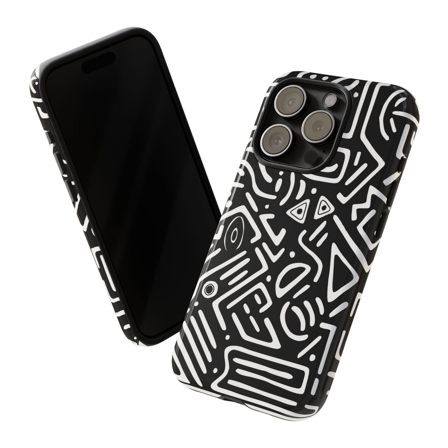 Stylish Phone Case, Abstract Design, Tough Cell Phone Cover, Modern Smartphone Protector, Gift for Tech Lovers, Unique Accessories