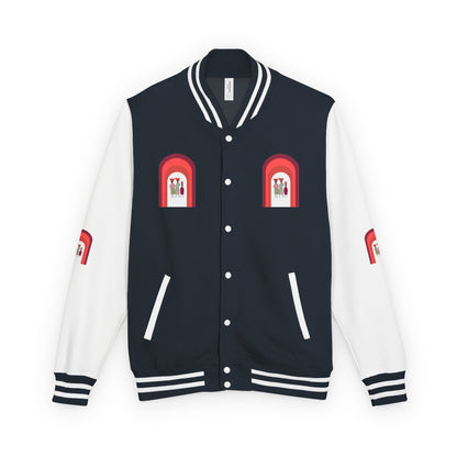 Dinkgwana - Unisex Letterman Jacket with Retro Design, Trendy Outerwear, Perfect for College, Parties, Gift Idea, Sports Events, Casual Wear