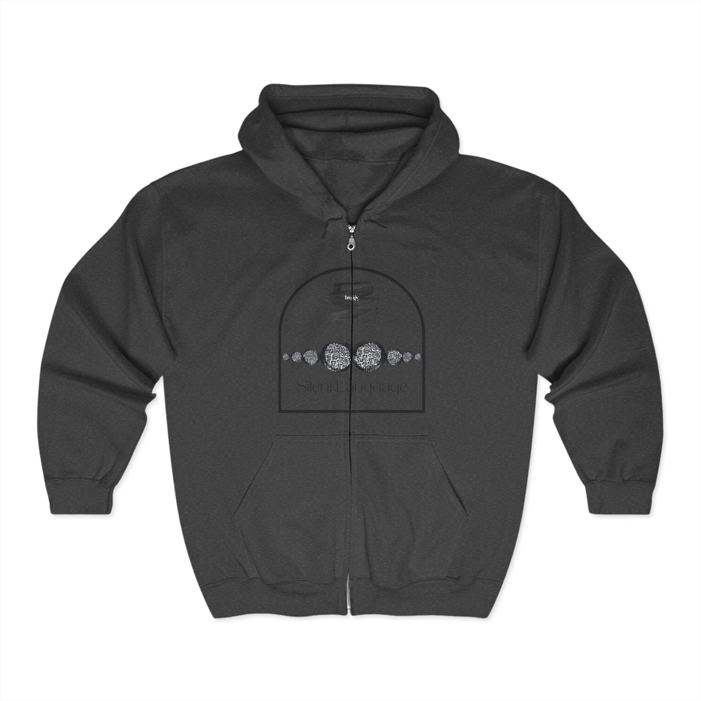 Sign Language - Unisex Full Zip Hooded Sweatshirt - Design, Comfortable & Stylish for Everyday Use