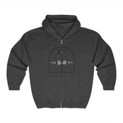 Sign Language - Unisex Full Zip Hooded Sweatshirt - Design, Comfortable & Stylish for Everyday Use
