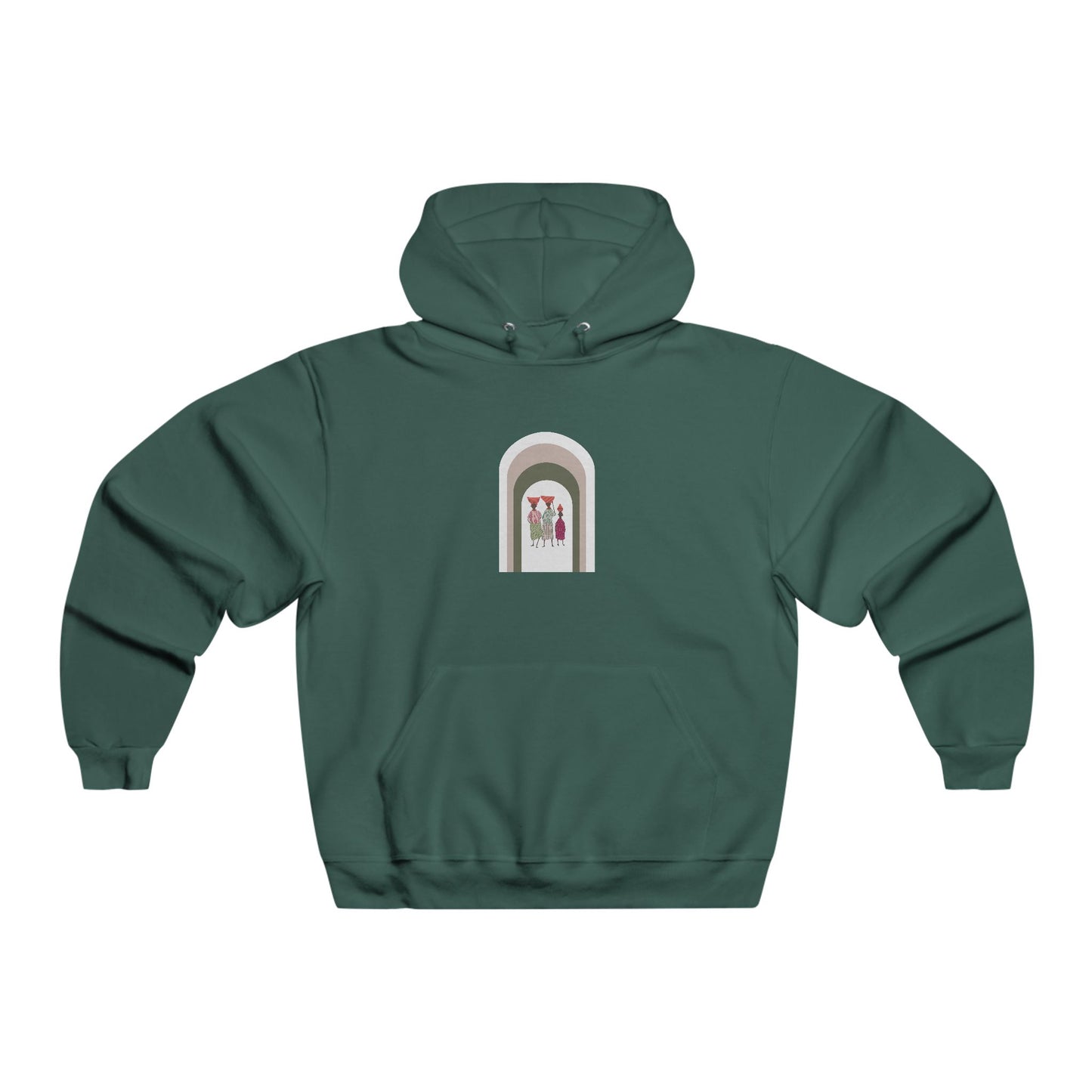 Stylish Unisex Hoodie with Artistic Arch Design, Cozy Sweatshirt for Casual Wear, Perfect Gift for Birthdays, Holidays, Everyday