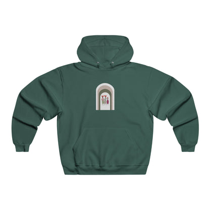 Stylish Unisex Hoodie with Artistic Arch Design, Cozy Sweatshirt for Casual Wear, Perfect Gift for Birthdays, Holidays, Everyday