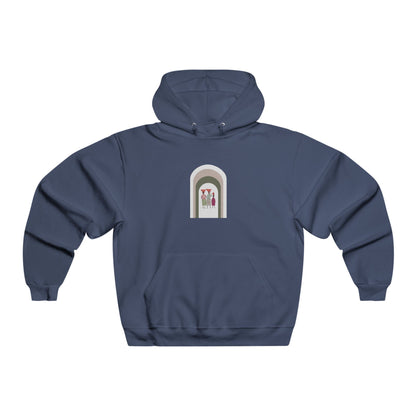 Stylish Unisex Hoodie with Artistic Arch Design, Cozy Sweatshirt for Casual Wear, Perfect Gift for Birthdays, Holidays, Everyday