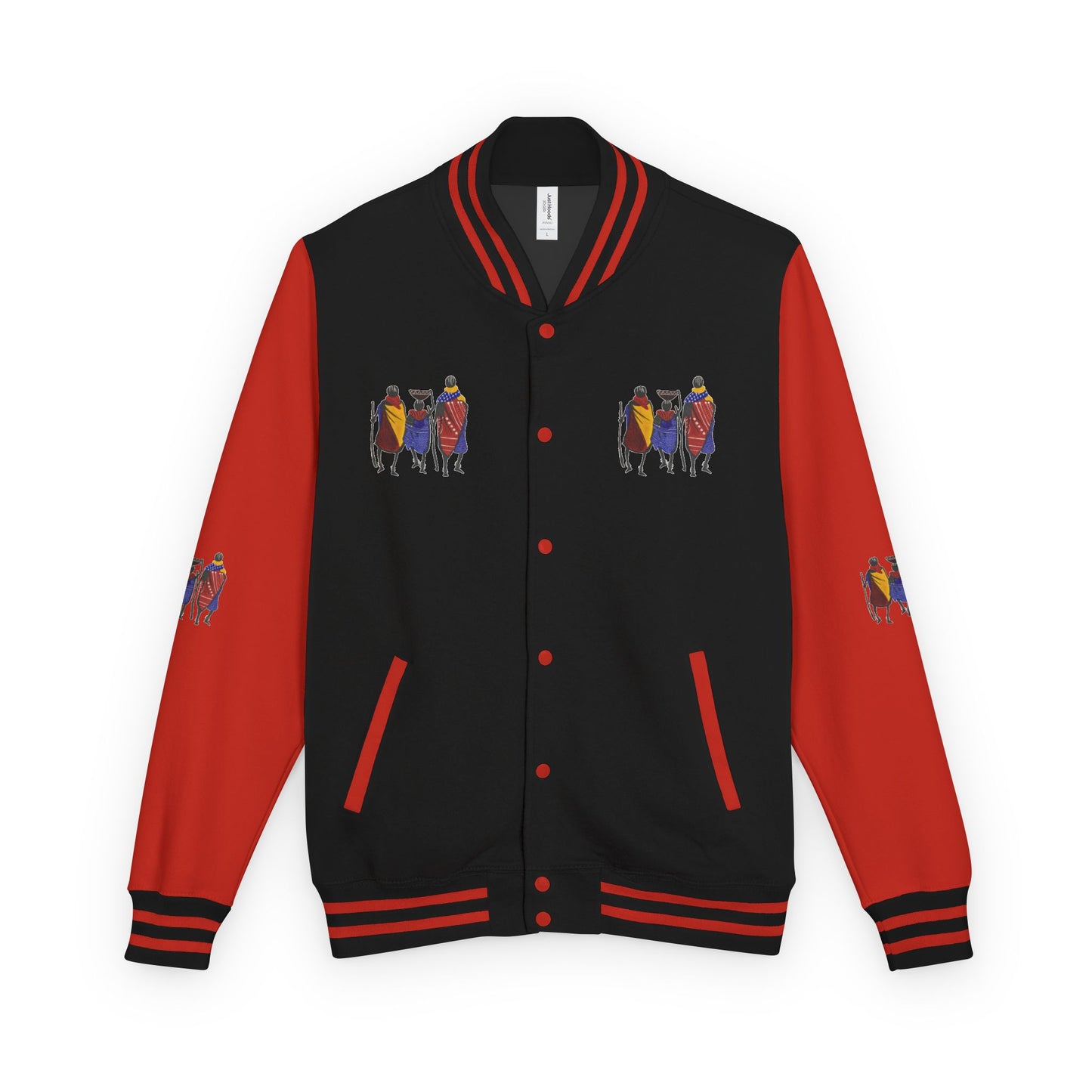 Ngwetsi - Unisex Letterman Jacket with Colorful Parrots Design, Trendy Outerwear, Casual Style, Gift for Animal Lovers, Comfortable and [...]