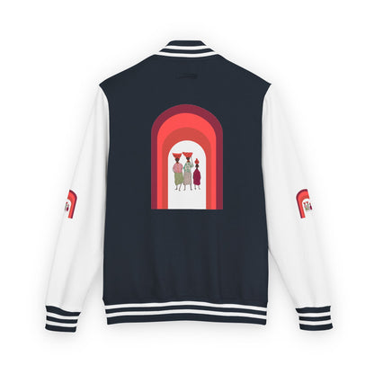Dinkgwana - Unisex Letterman Jacket with Retro Design, Trendy Outerwear, Perfect for College, Parties, Gift Idea, Sports Events, Casual Wear