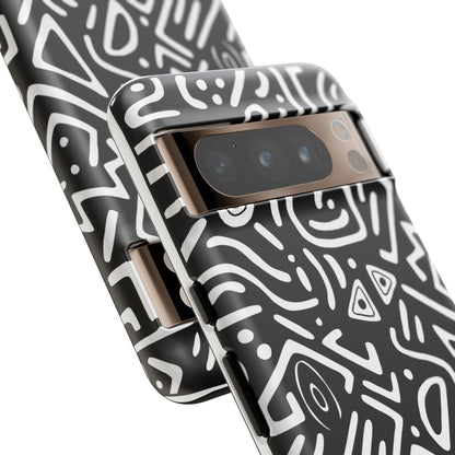 Stylish Phone Case, Abstract Design, Tough Cell Phone Cover, Modern Smartphone Protector, Gift for Tech Lovers, Unique Accessories