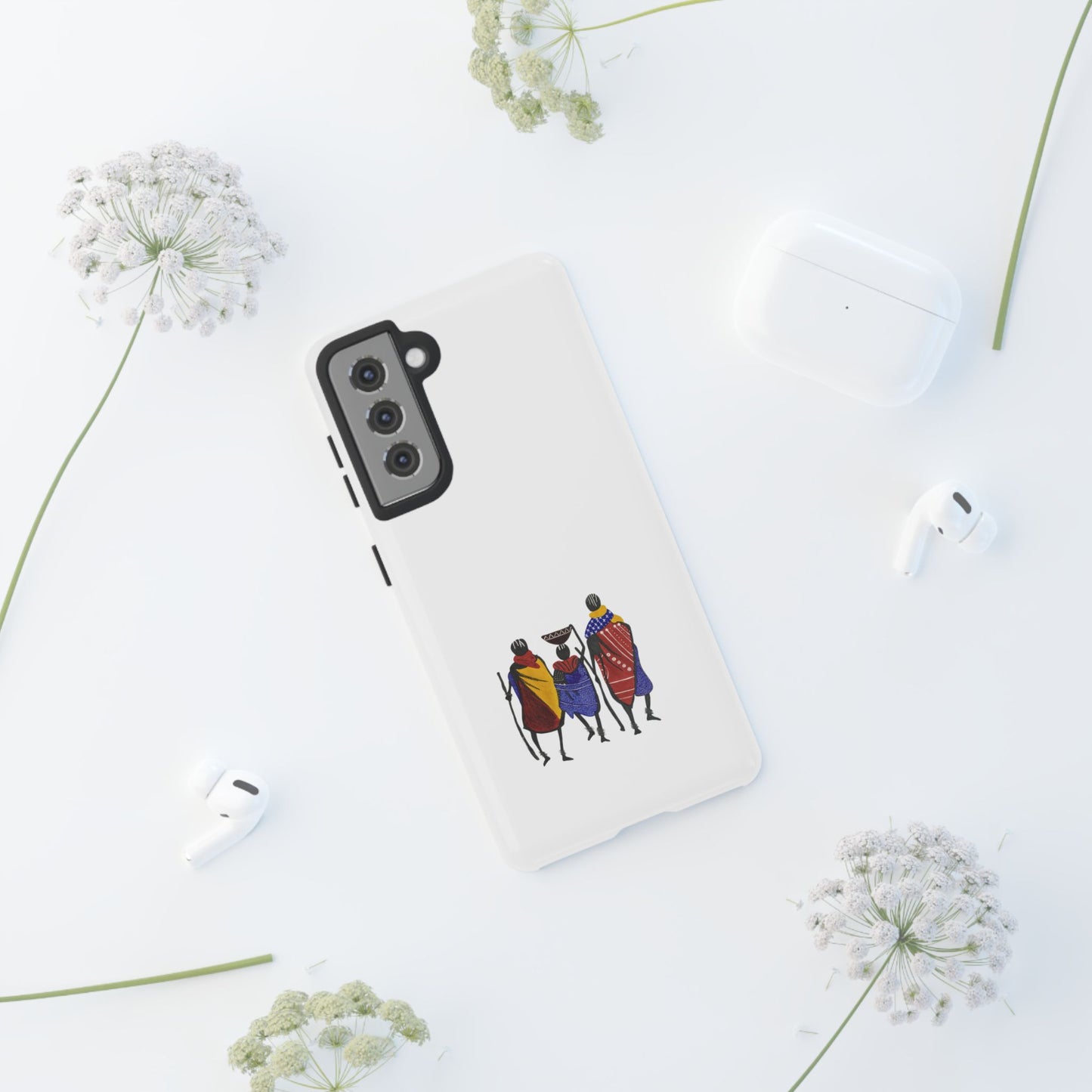 Stylish Phone Case Featuring Cultural Art, Tough Cases for Protection and Style, Gift for Holidays, Trendy Accessory, Unique Phone Cover