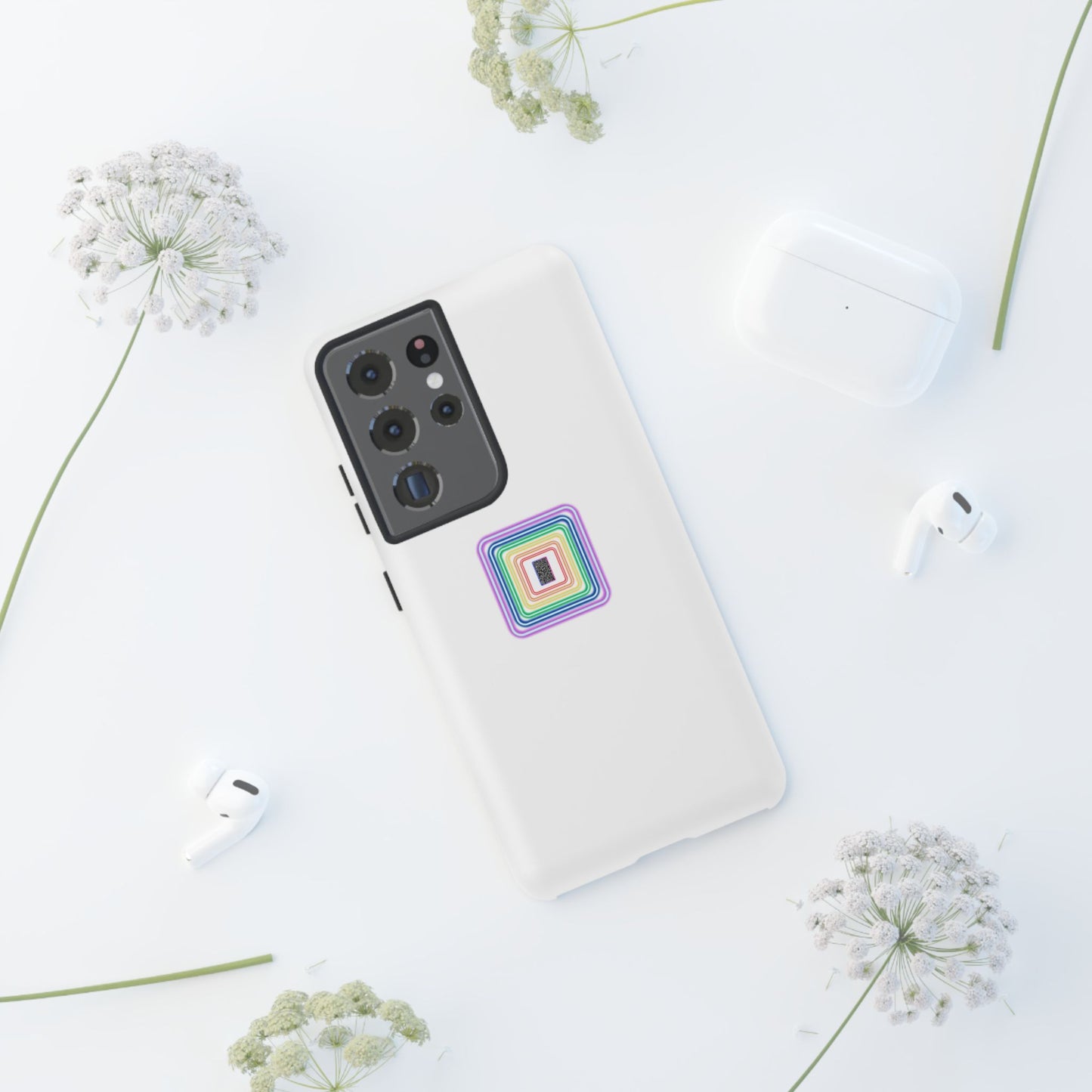Colorful Geometric Phone Case for Tough Cases, Fun Phone Accessory, Unique Gift, Trendy Tech, Phone Protection