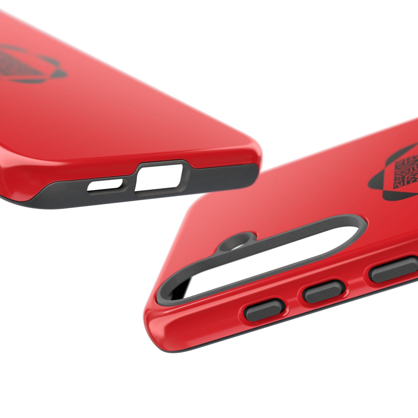 Tough Cases Phone Case, Bold Red Design, Unique Gift for Tech Lovers, Customize for Birthdays, Holidays, Everyday Use