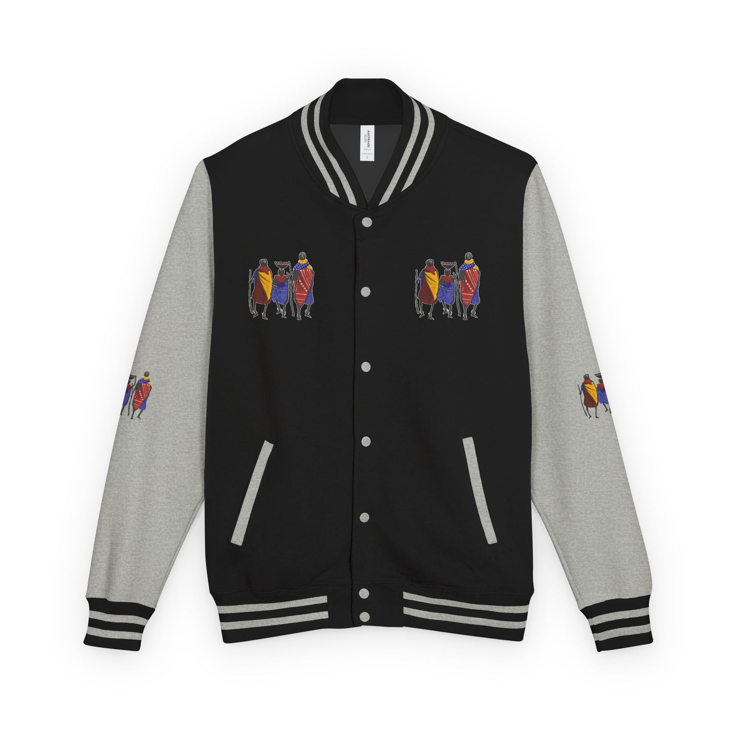 Ngwetsi - Unisex Letterman Jacket with Colorful Parrots Design, Trendy Outerwear, Casual Style, Gift for Animal Lovers, Comfortable and [...]