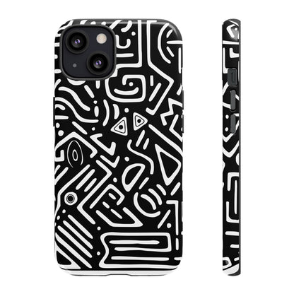 Stylish Phone Case, Abstract Design, Tough Cell Phone Cover, Modern Smartphone Protector, Gift for Tech Lovers, Unique Accessories