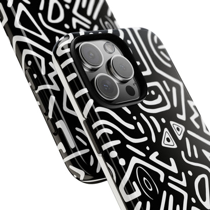 Stylish Phone Case, Abstract Design, Tough Cell Phone Cover, Modern Smartphone Protector, Gift for Tech Lovers, Unique Accessories