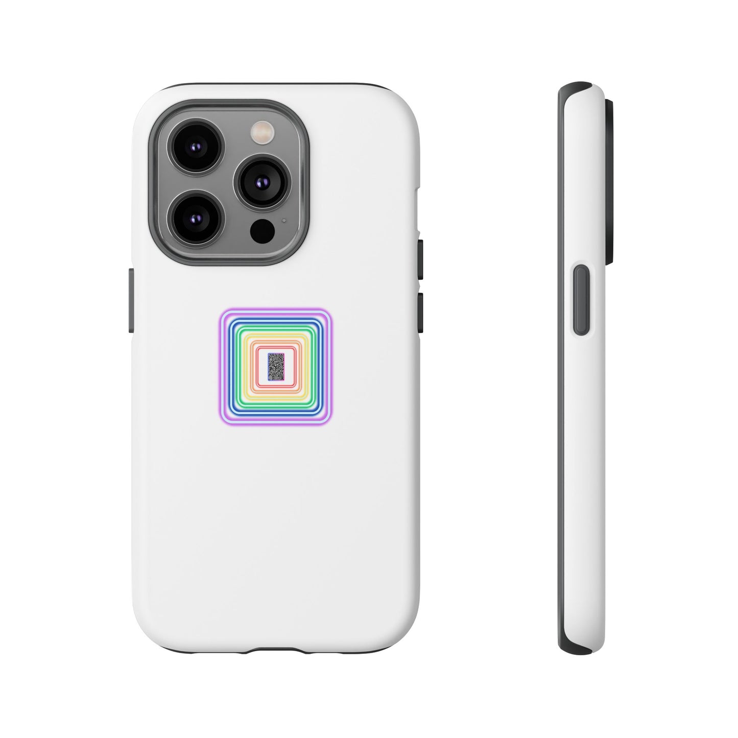 Colorful Geometric Phone Case for Tough Cases, Fun Phone Accessory, Unique Gift, Trendy Tech, Phone Protection