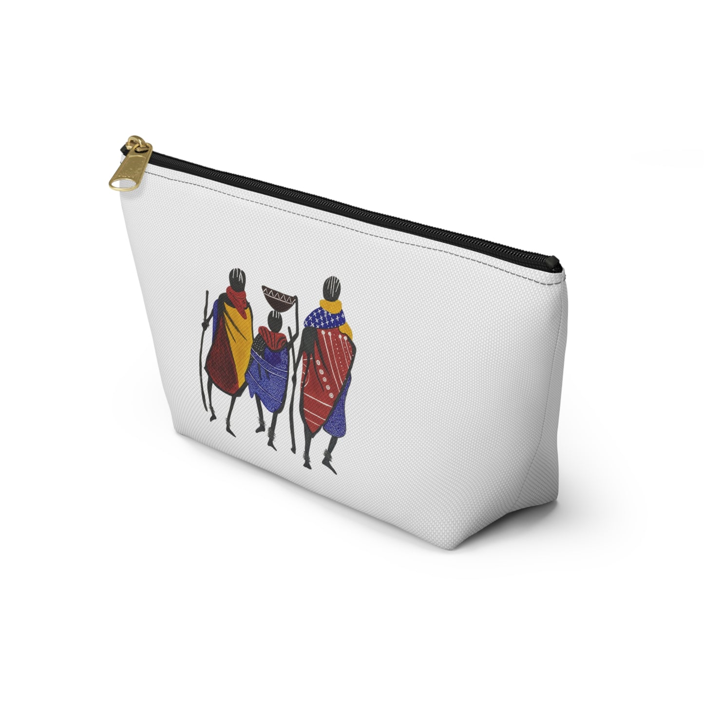 Ngwetsi - Accessory Pouch | Travel Bag, Cosmetic Case, Ethnic Print, Cultural Gift, Lightweight Makeup Organizer