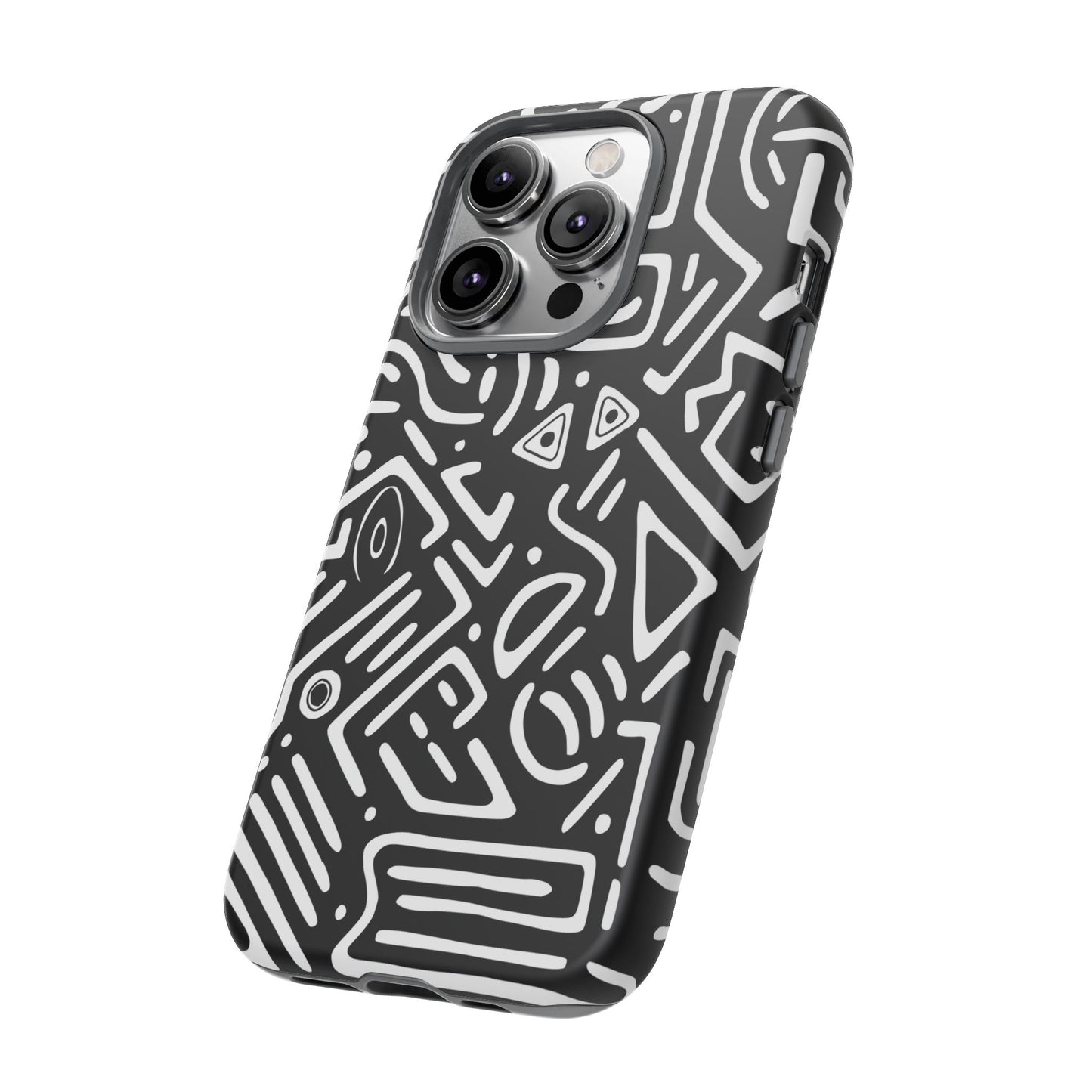 Stylish Phone Case, Abstract Design, Tough Cell Phone Cover, Modern Smartphone Protector, Gift for Tech Lovers, Unique Accessories