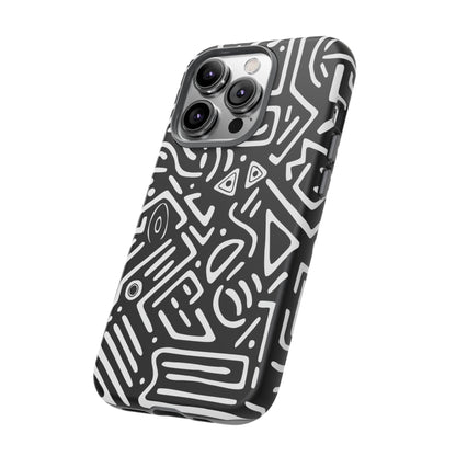 Stylish Phone Case, Abstract Design, Tough Cell Phone Cover, Modern Smartphone Protector, Gift for Tech Lovers, Unique Accessories