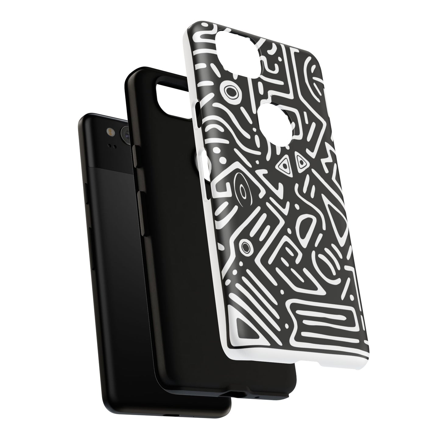 Stylish Phone Case, Abstract Design, Tough Cell Phone Cover, Modern Smartphone Protector, Gift for Tech Lovers, Unique Accessories