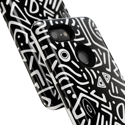 Stylish Phone Case, Abstract Design, Tough Cell Phone Cover, Modern Smartphone Protector, Gift for Tech Lovers, Unique Accessories