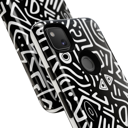 Stylish Phone Case, Abstract Design, Tough Cell Phone Cover, Modern Smartphone Protector, Gift for Tech Lovers, Unique Accessories