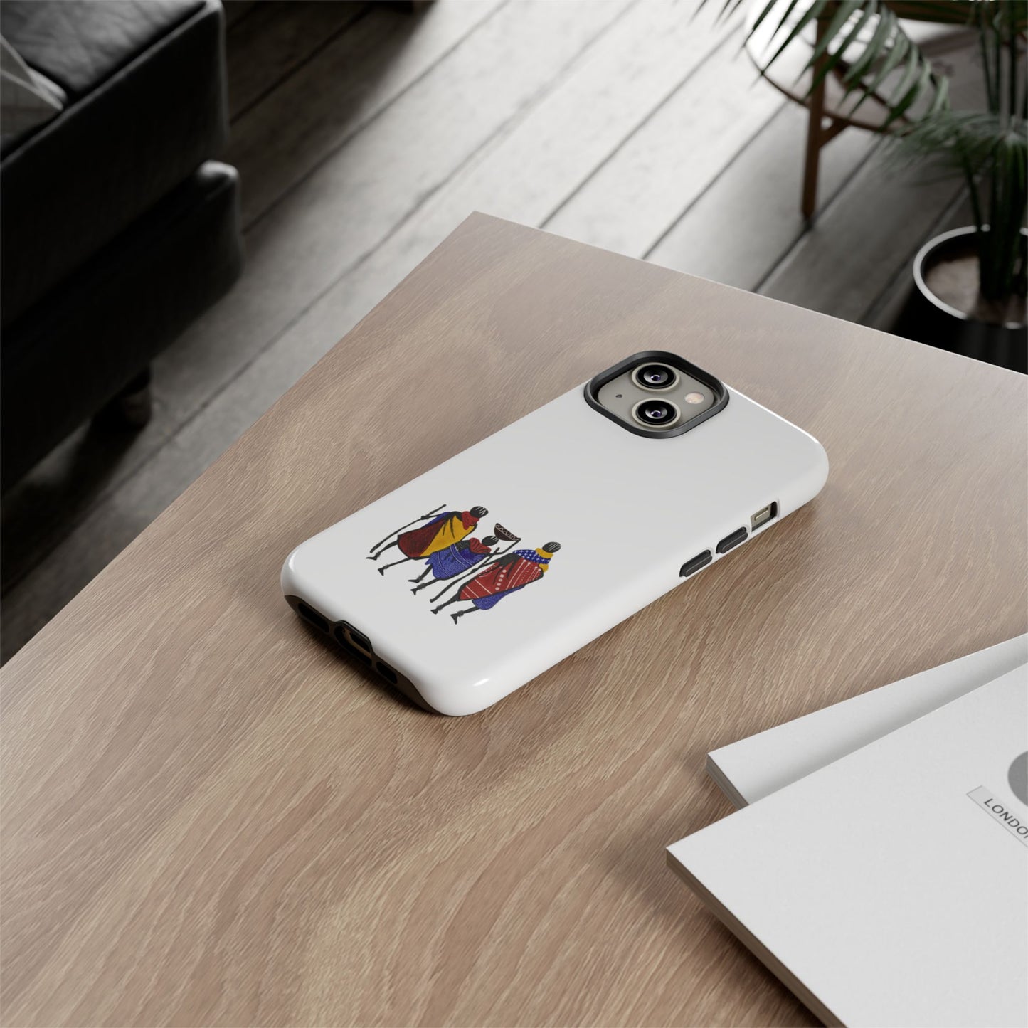 Stylish Phone Case Featuring Cultural Art, Tough Cases for Protection and Style, Gift for Holidays, Trendy Accessory, Unique Phone Cover