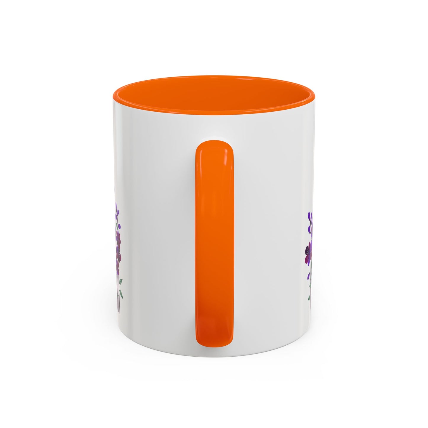 Floral Accent Coffee Mug - Elegant Botanical Design for Home & Office