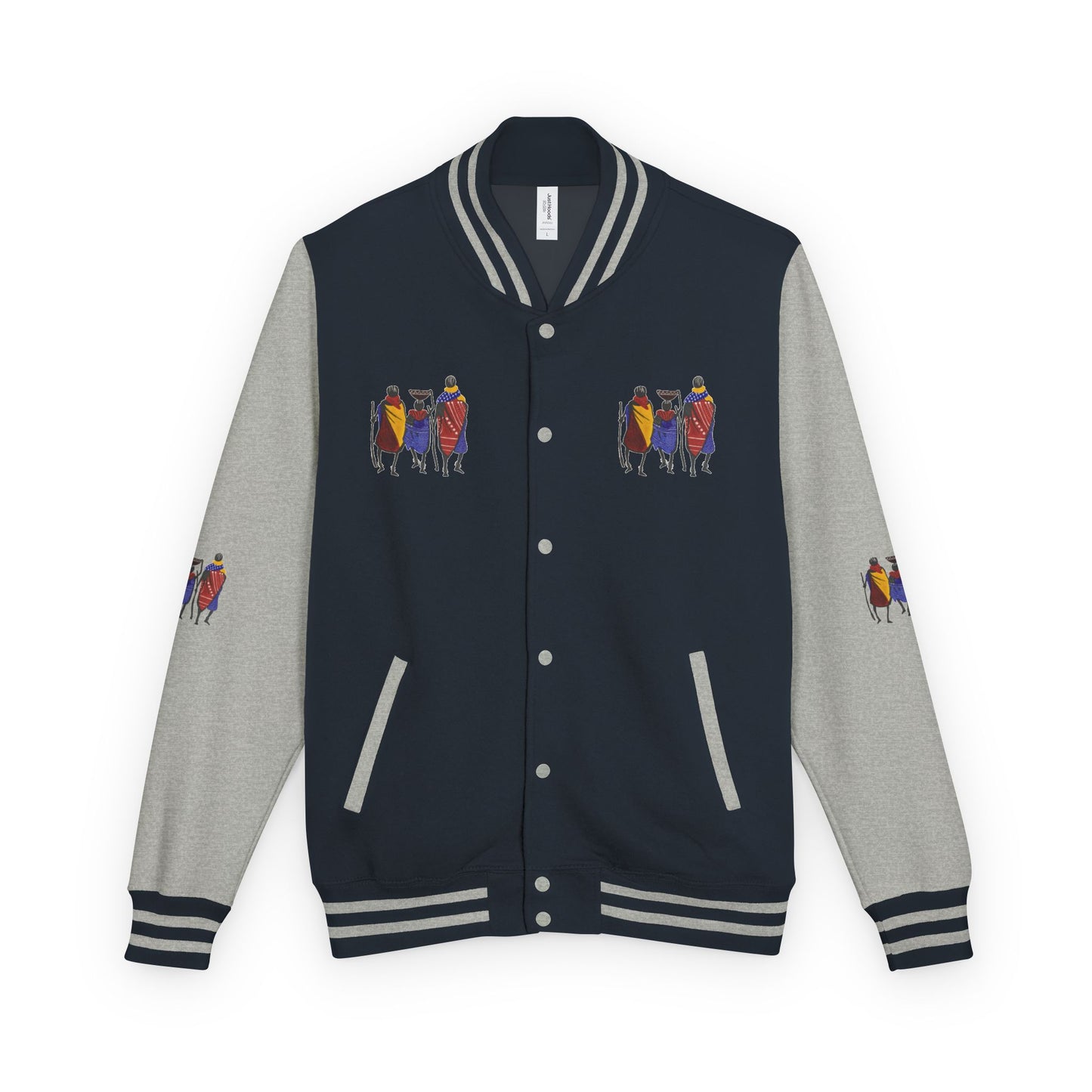 Ngwetsi - Unisex Letterman Jacket with Colorful Parrots Design, Trendy Outerwear, Casual Style, Gift for Animal Lovers, Comfortable and [...]