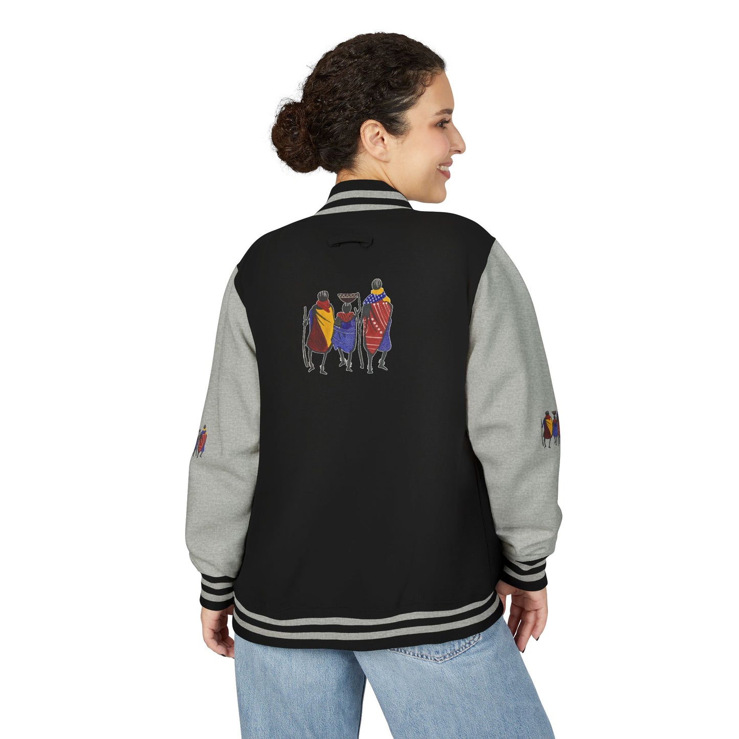 Ngwetsi - Unisex Letterman Jacket with Colorful Parrots Design, Trendy Outerwear, Casual Style, Gift for Animal Lovers, Comfortable and [...]