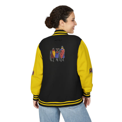 Ngwetsi - Unisex Letterman Jacket with Colorful Parrots Design, Trendy Outerwear, Casual Style, Gift for Animal Lovers, Comfortable and [...]