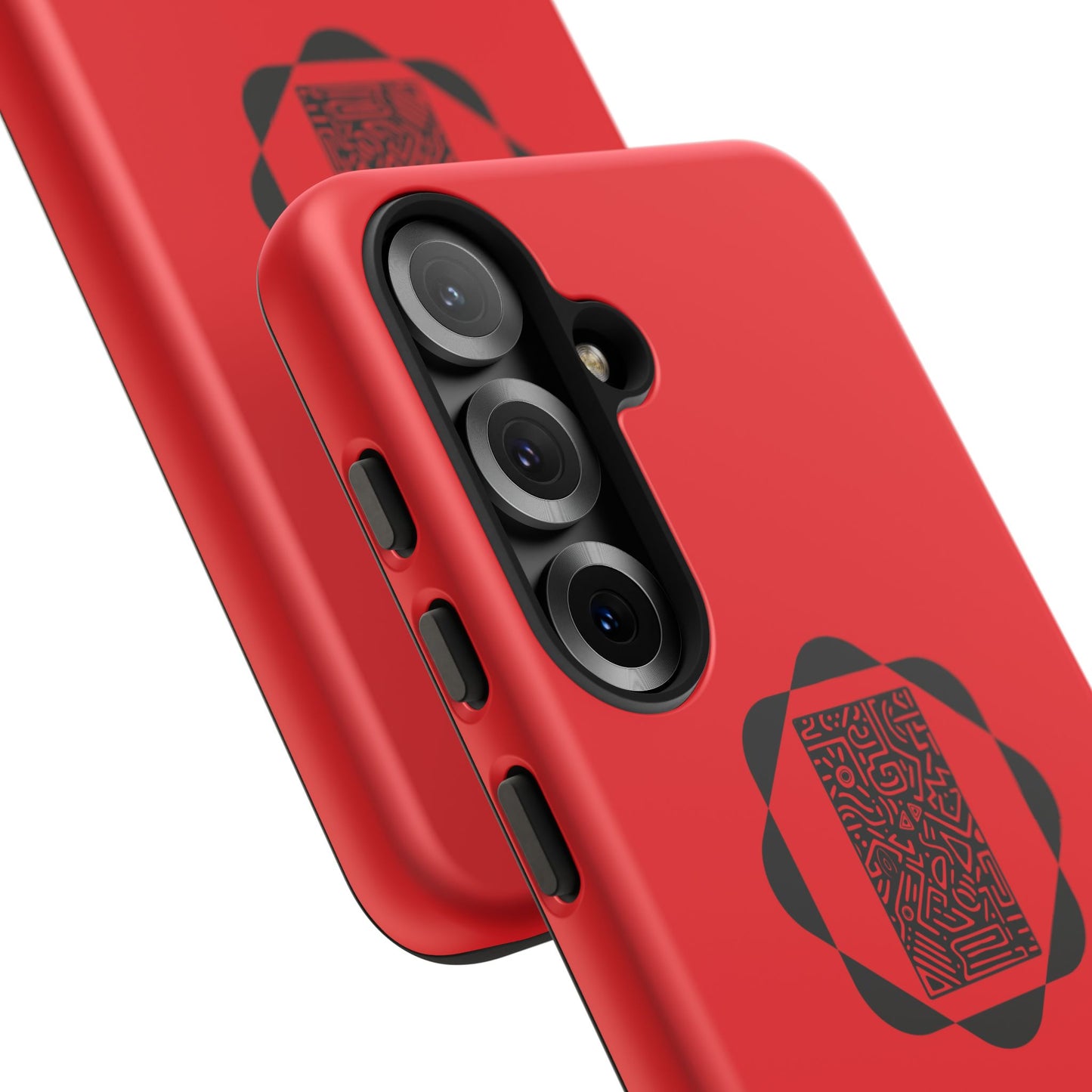 Tough Cases Phone Case, Bold Red Design, Unique Gift for Tech Lovers, Customize for Birthdays, Holidays, Everyday Use