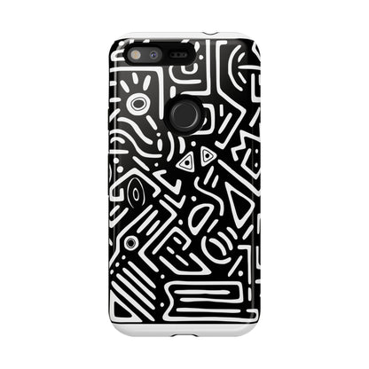 Stylish Phone Case, Abstract Design, Tough Cell Phone Cover, Modern Smartphone Protector, Gift for Tech Lovers, Unique Accessories