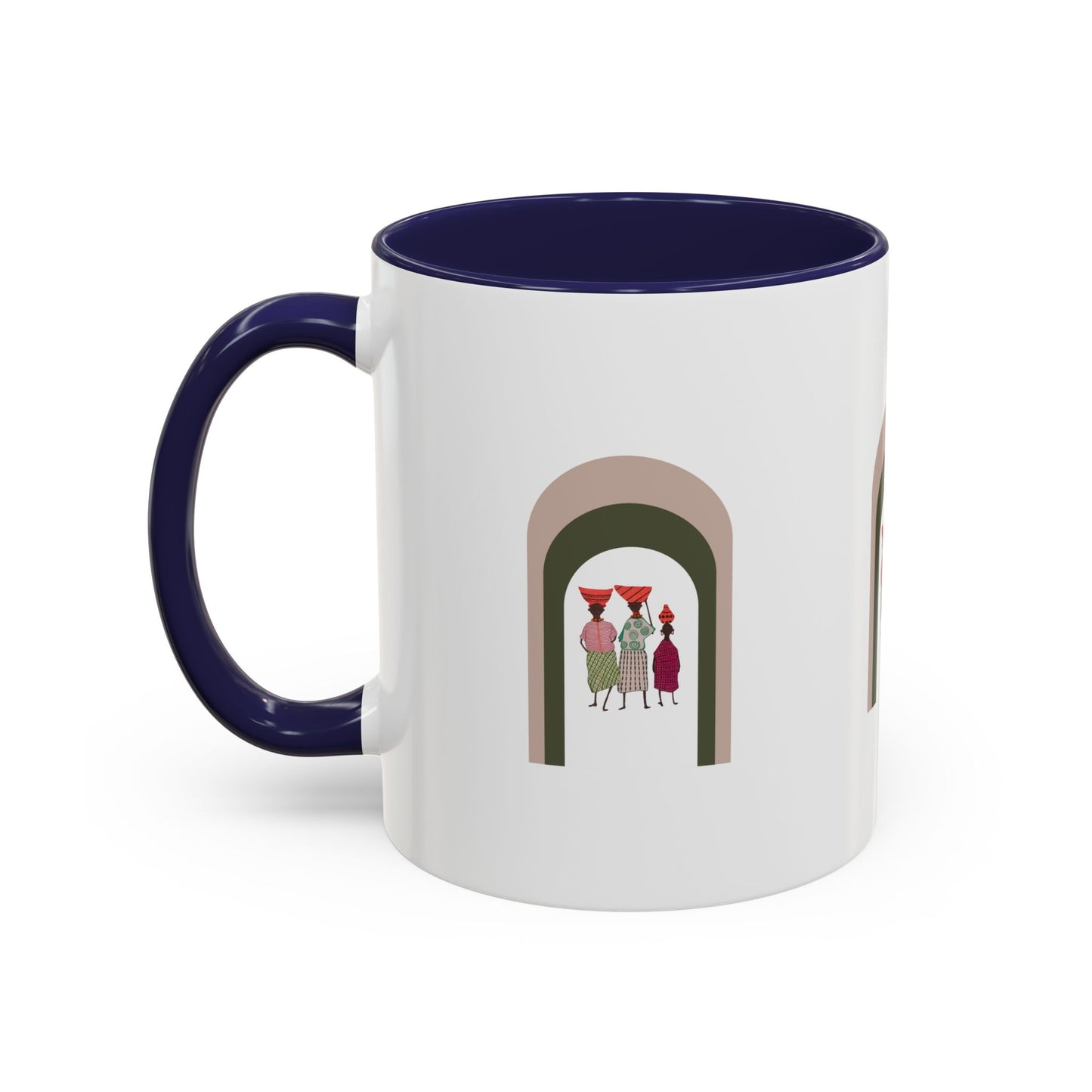 Dinkgwana Accent Coffee Mug - Modern Art Design for Home or Office