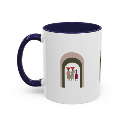 Dinkgwana Accent Coffee Mug - Modern Art Design for Home or Office